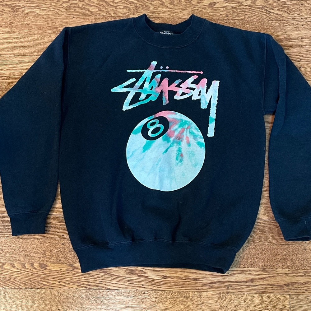 Stussy Black Crewneck Sweatshirt